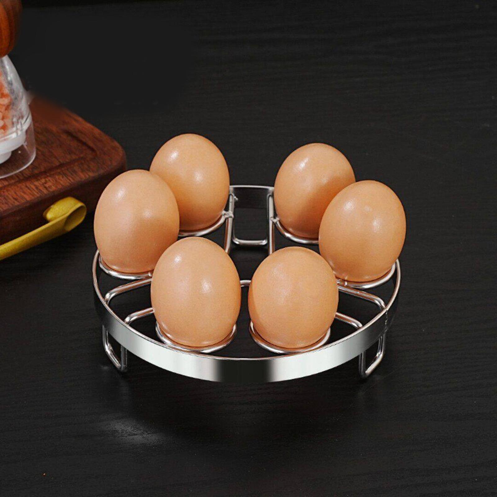 Meal Prep Eggs - Eierständer für Dampfgarer, Edelstahl-Eierkocherständer, Dampfgarer-Untersetzer für