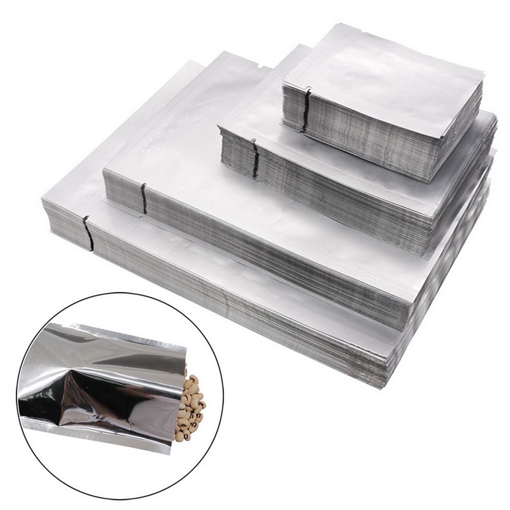 Meal Prep Vacuum Seal Containers - 100 Stück Wasserdichte Lebensmittelgeeignete Küchenzubehör-Vakuumversiegelungs-Aufbewahrungsbeutel Aluminiumfolienbeutel