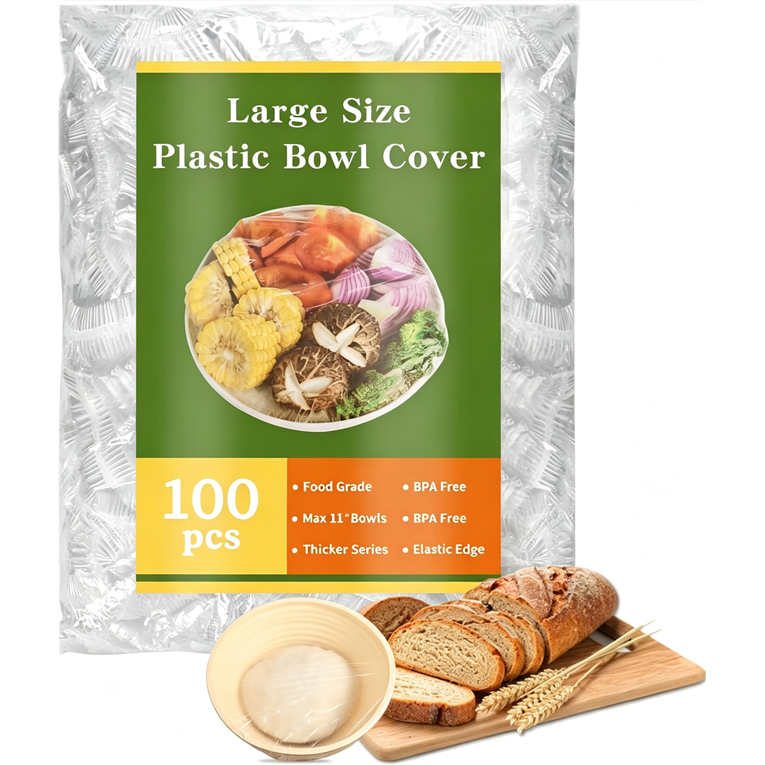 Meal Prep List - 100 Stück Sauerteigbrot-Gärbeutel, große, elastische, wiederverwendbare