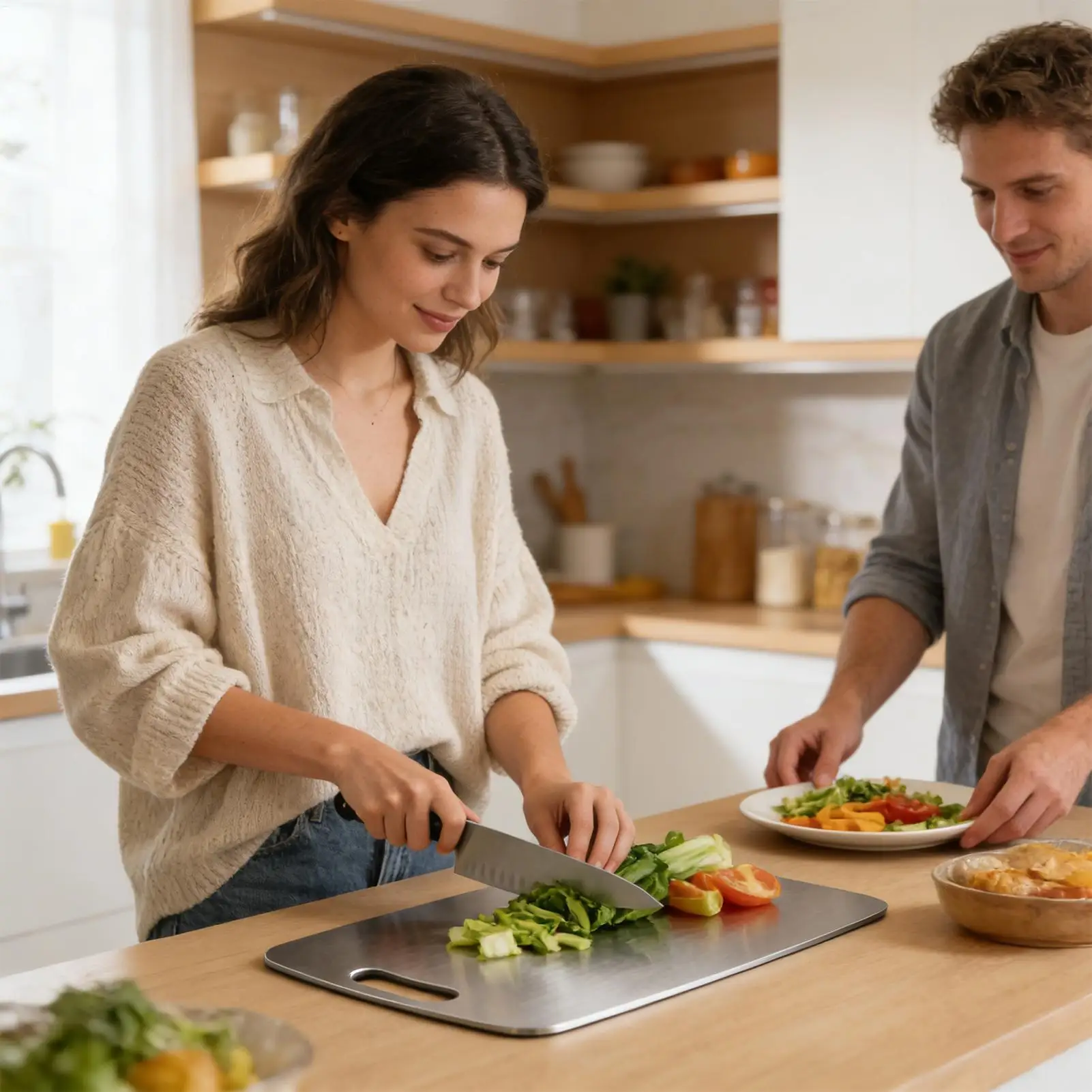 Edelstahl-Schneidebrett, doppe – Meal Prep With Chicken Bewertung und Preis