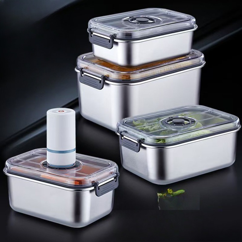 Edelstahl-Vakuum-Lebensmittelb – Meal Prep Vacuum Seal Containers Bewertung und Preis