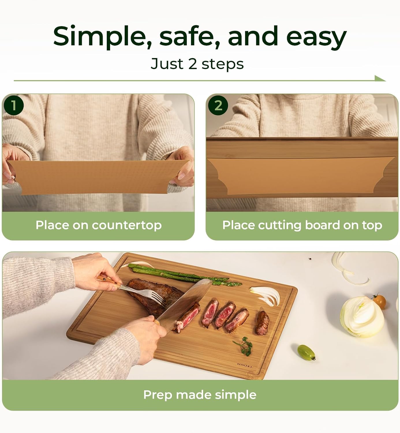 Keechee Bambus-Schneidebrett m – Meal Prep Format Bewertung und Preis