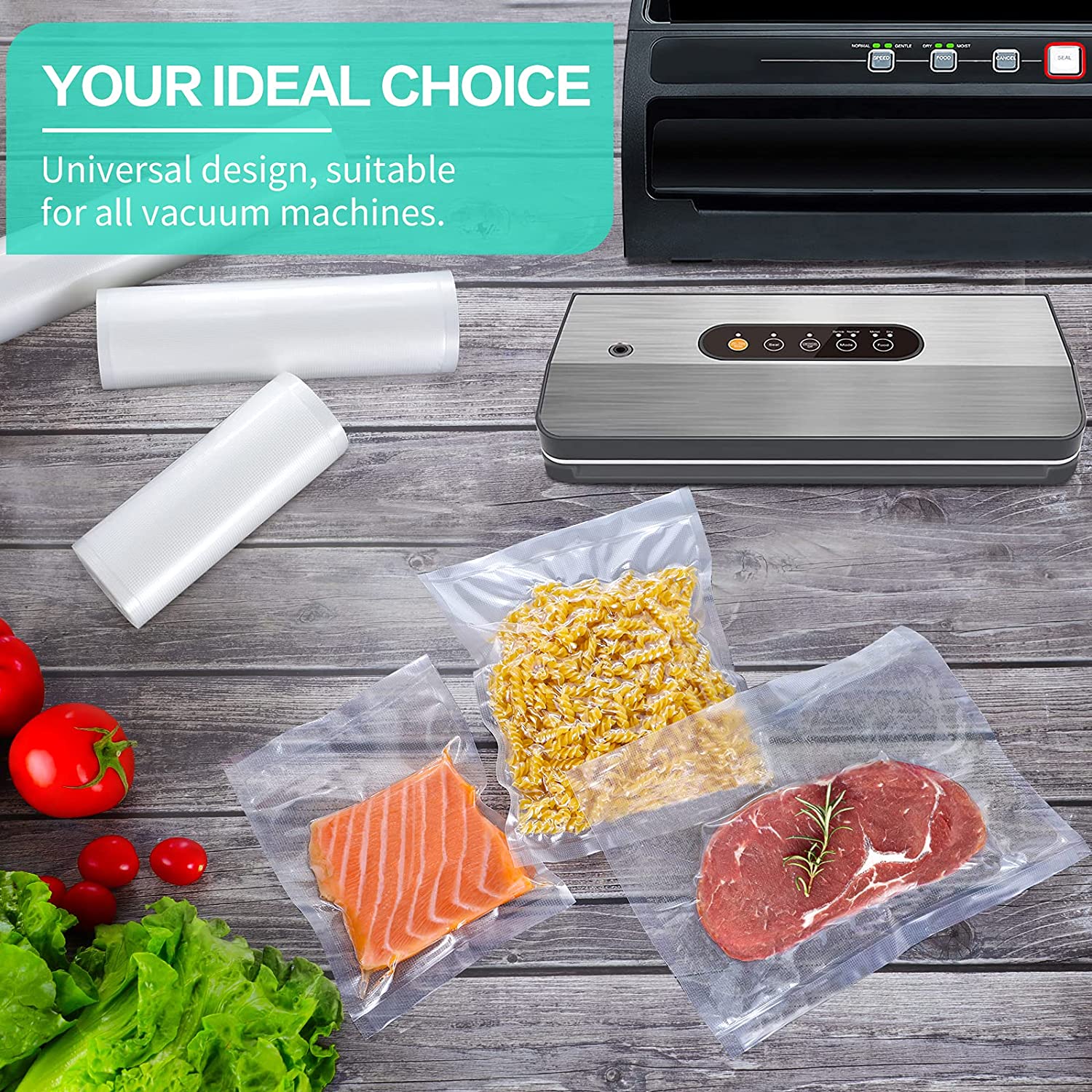 Küchenbeutel für Vakuumiergerä – Meal Prep Vacuum Seal Containers Bewertung und Preis