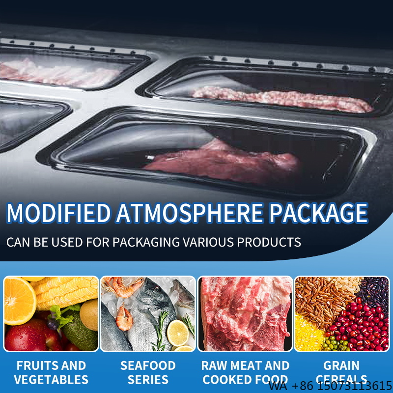 Vollautomatische Vakuum-MAP-Ve – Meal Prep Seafood Bewertung und Preis