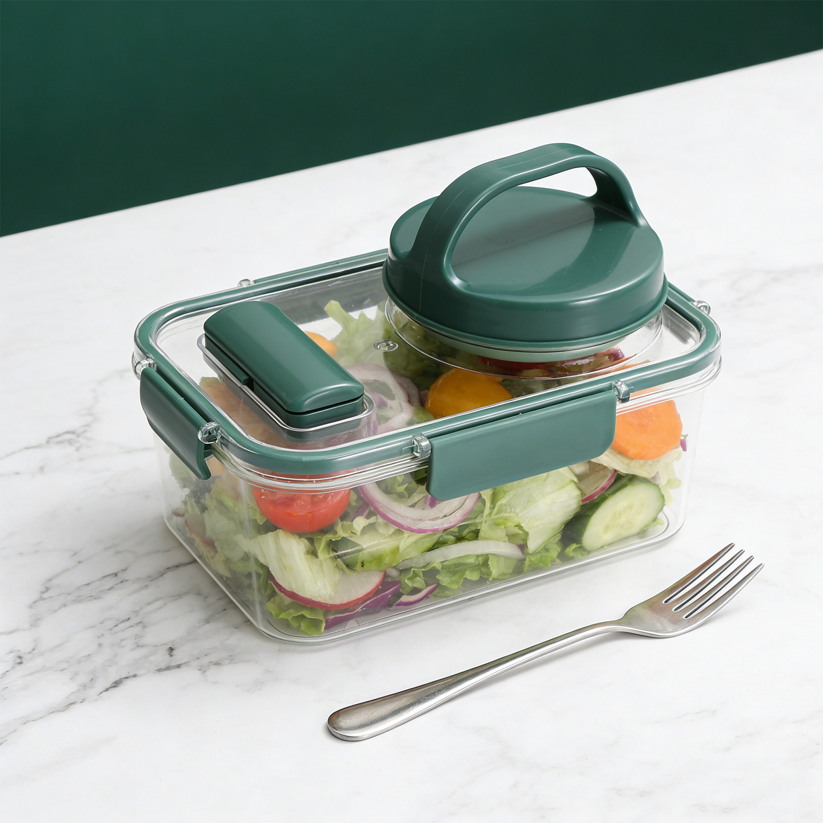 Salatbehälter mit Dressingbech – Meal Prep For Office Bewertung und Preis