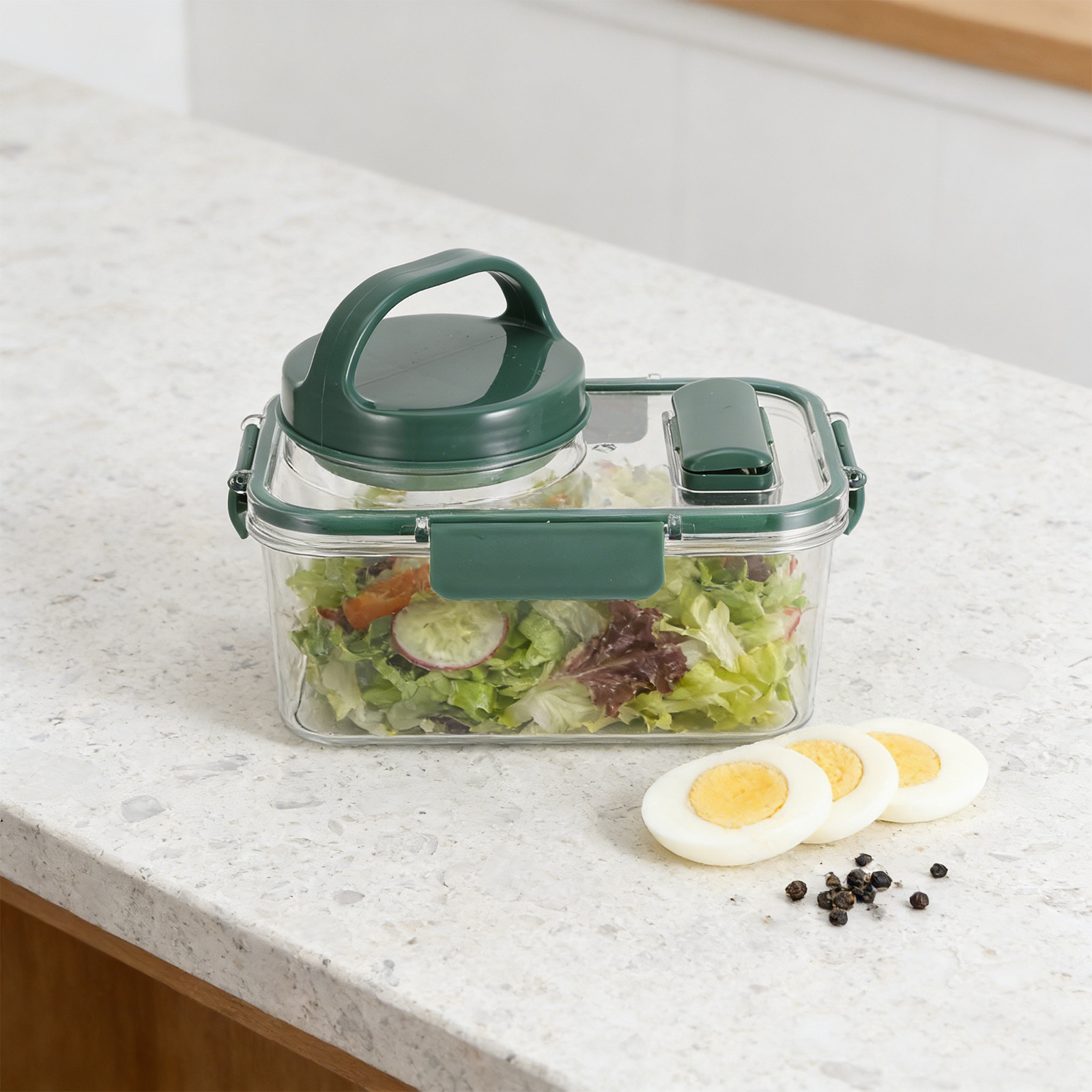 Salatbehälter mit Dressingbech – Meal Prep For Office Bewertung und Preis