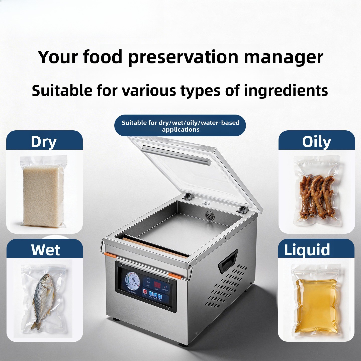 Edelstahl-Vakuumiergerät für d – Meal Prep Seafood Bewertung und Preis