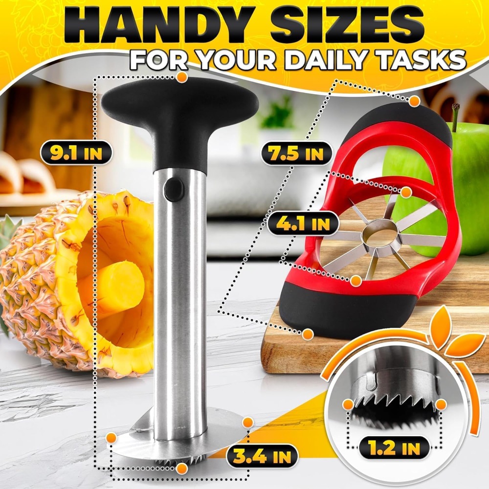 Edelstahl-Ananasschneider und  – Pineapple Corer Slicer Bewertung und Preis