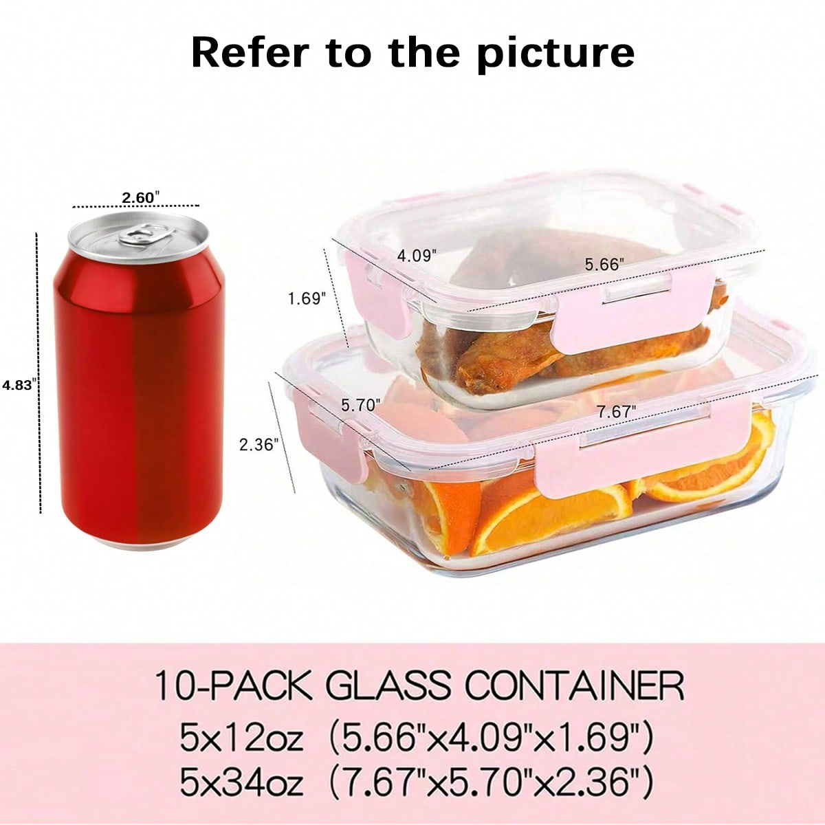 10er-Pack Glasbehälter für die – Meal Prep For Office Bewertung und Preis