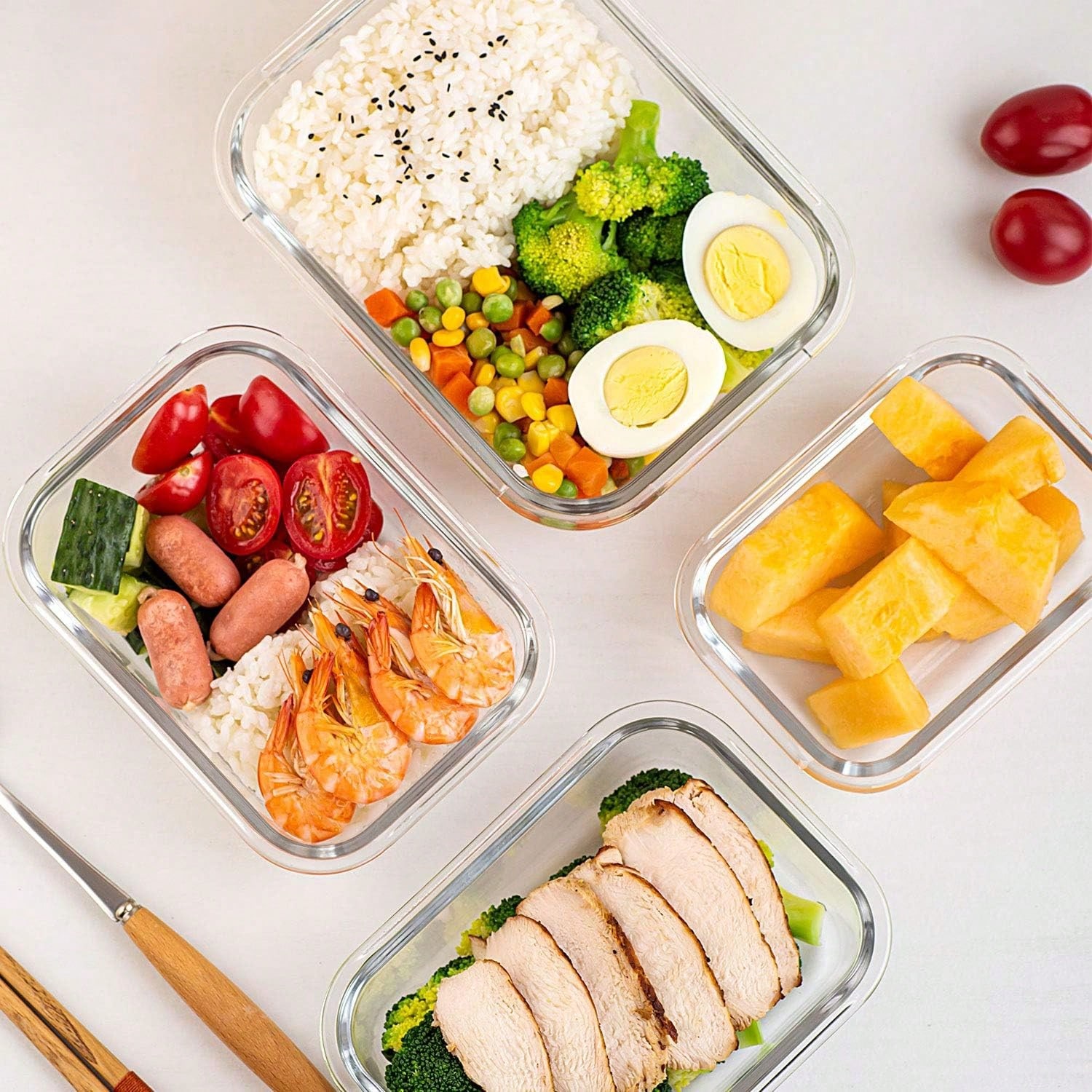 10er-Pack Glasbehälter für die – Meal Prep For Office Bewertung und Preis
